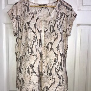 Express Reptile Print Blouse